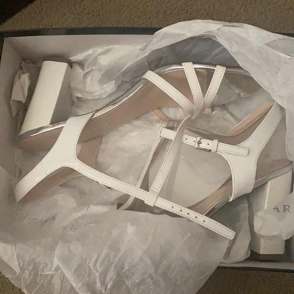 Franco Sarto White Sandals
